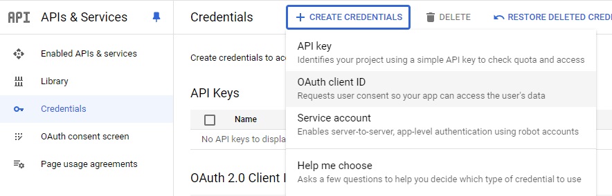 OAuth 2.0 Client IDs-1